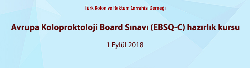 Avrupa Koloproktoloji Board Sınavı (EBSQ-C) hazırlık kursu