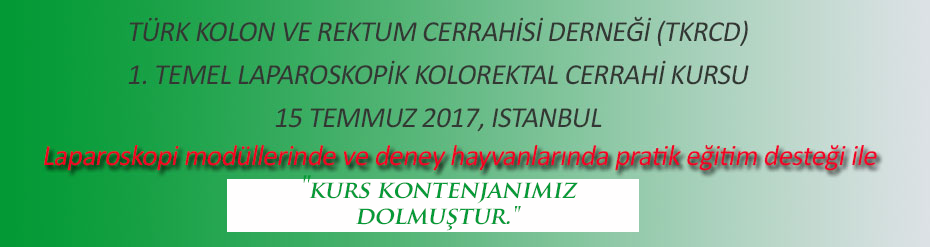 1. TEMEL LAPAROSKOPİK KOLOREKTAL CERRAHİ KURSU