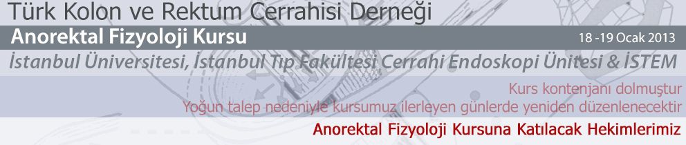 Anorektal Fizyoloji Kursu