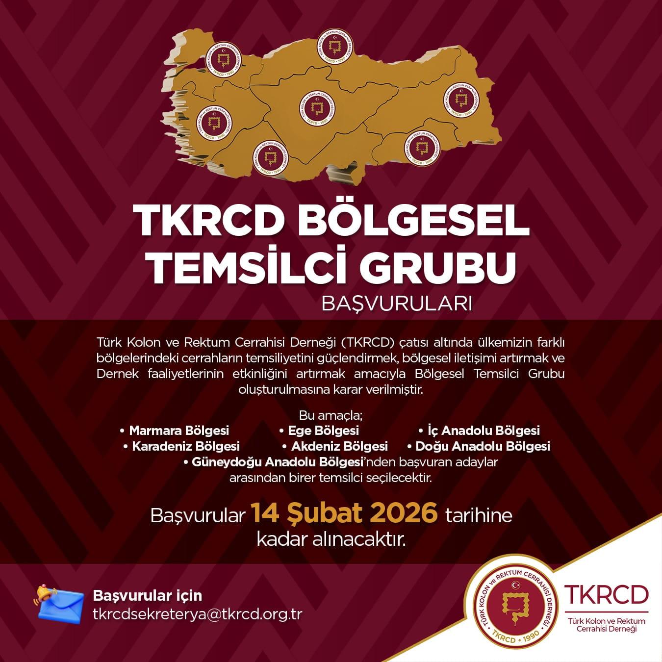 TKRCD Bölgesel Temsilci Grubu Başvuruları