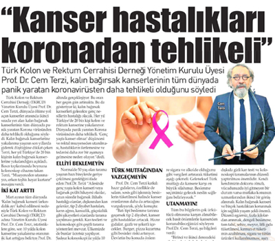 "Kanser Hastalıkları Koronadan Daha Tehlikeli" 13.03.2020