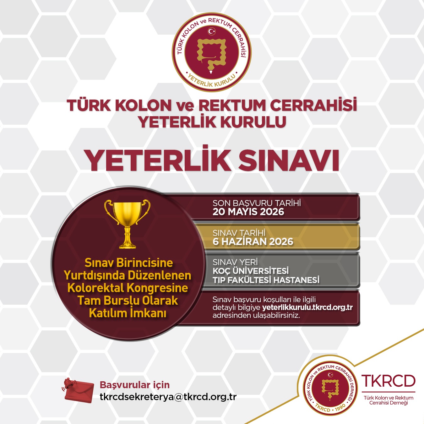 Türk Kolon ve Rektum Cerrahisi Yeterlik Sınavı Duyurusu III