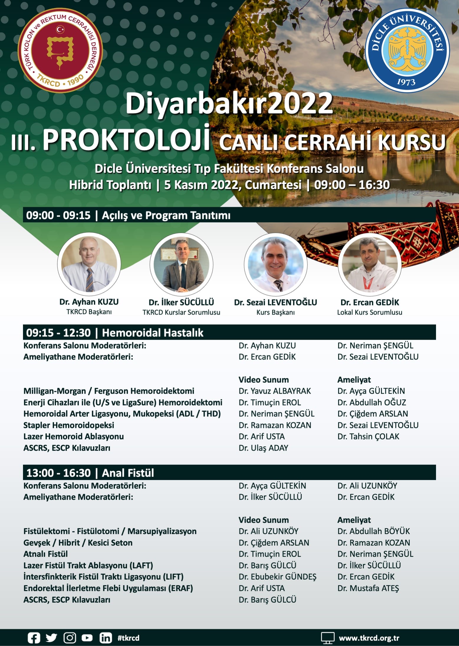 III. Proktoloji Canlı Cerrahi Kursu